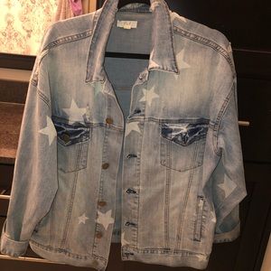 Jean jacket with stars